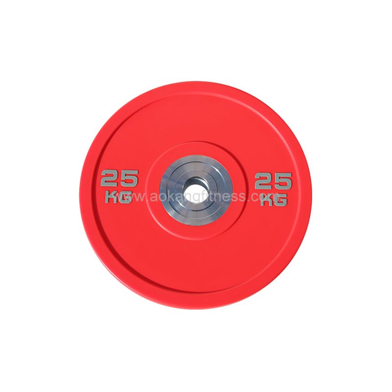 Colored Bumper Plate With Zinc Plated insert 