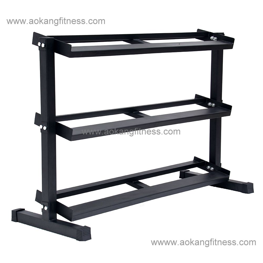 3 layers hex dumbbell rack